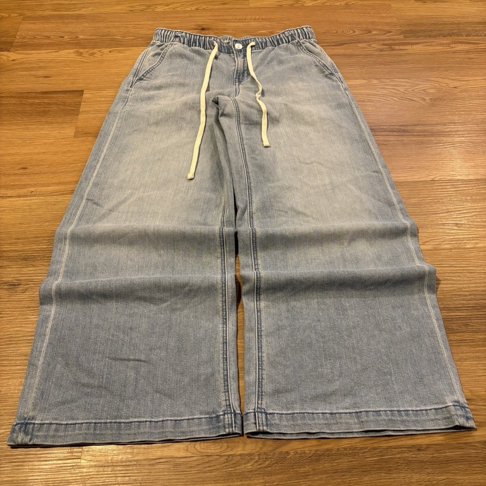 American Eagle Low Rise Ultra Wide Leg Jeans Womens XS Short (30x28) Stretch
